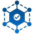 Connectivity symbol with checkmark